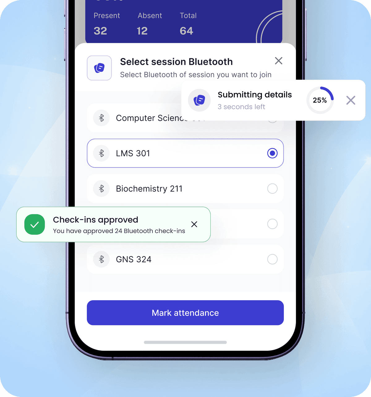 Check-In Anytime with Offline & Bluetooth Access