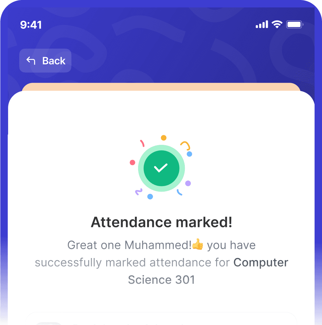 Attendance Logged
